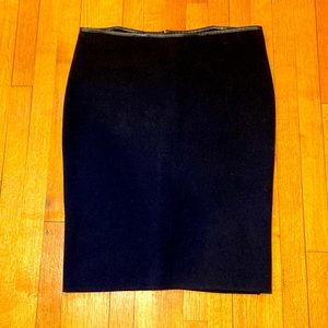 Pencil knit black skirt.